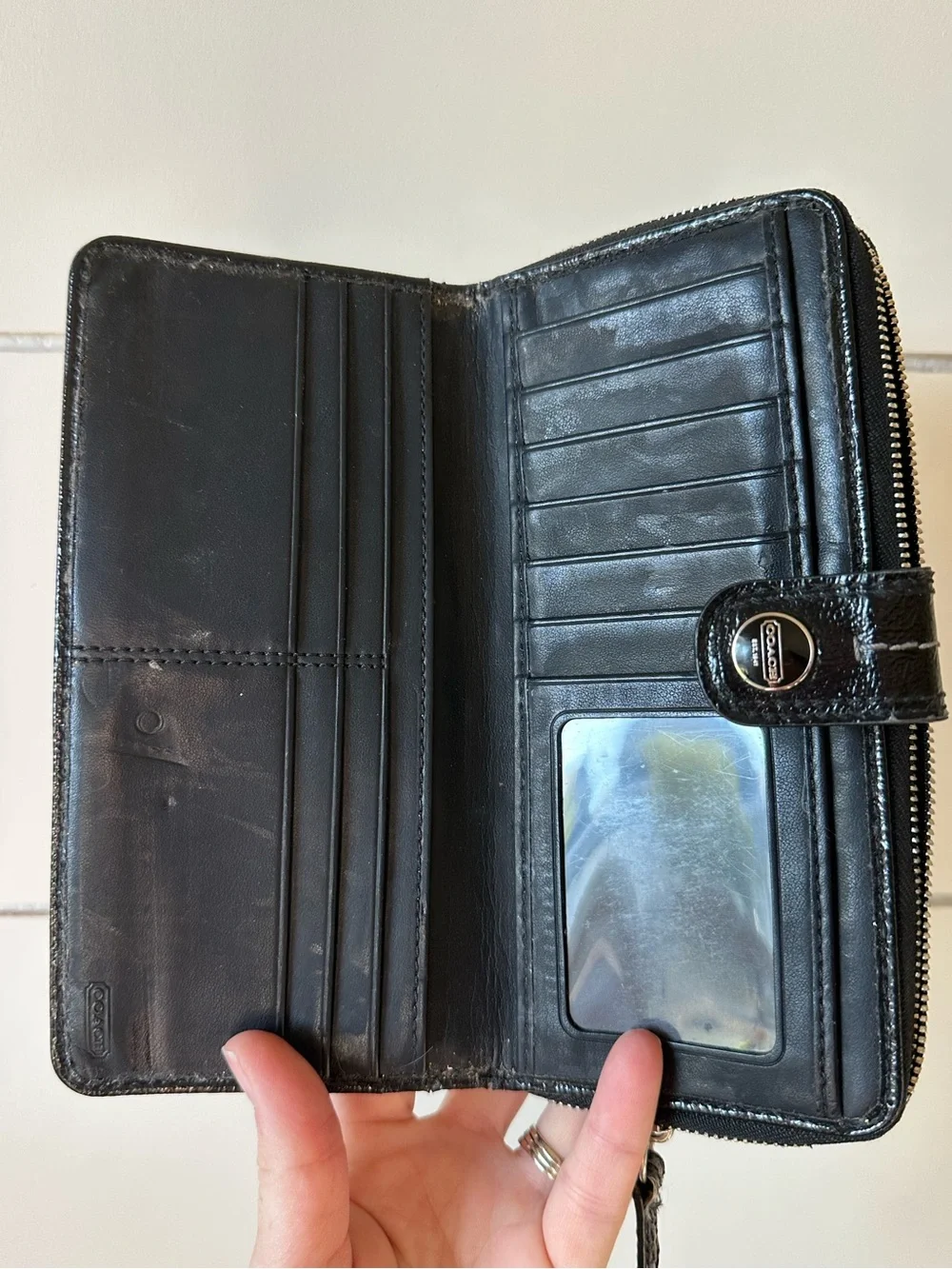 Coach black/gray Wallet - Picture 4 of 5